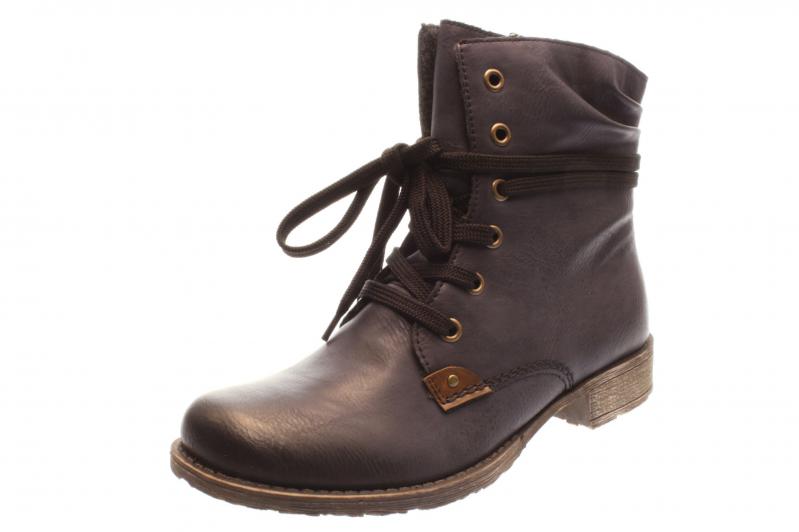 70829-14 Rieker Damen Stiefel//Stiefelette ozean//mogano Blau
