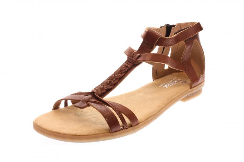 Details zu Rieker Damen SandaleSandalette amaretto (Braun) 64225 24 Details zu Rieker Damen SandaleSandalette amaretto (Braun) 64225 24