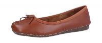 Clarks Damen Ballerina/Slipper Freckle Ice DARK TAN LEA (Braun) 203529304