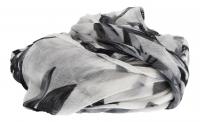 CinturaM - MGM - Schal/Tuch Schal mit Blüten grau FL 503-2