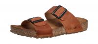 Haflinger Damen Pantolette/Hausschuh Bio Andrea caramel county (Braun) 819016/1653