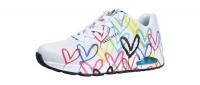 Skechers Damen Halbschuh/Sneaker Uno-Spread the love white/multi (Weiß) 155507/WMLT