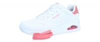 Skechers Damen Halbschuh/Sneaker Uno Pop Back white hot coral (Weiß) 177092 WCRL