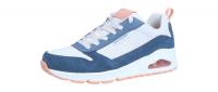 Skechers Damen Halbschuh/Sneaker Uno two much fun white/blue/pink (Weiß) 177105 WBLP
