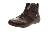 Remonte Damen Sneaker/Stiefel/Stiefelette/Schuhe für eigene Einlagen schwarz/schwarz-weis (Schwarz) D3891-02