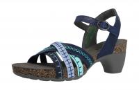 Think Damen Sandale Traudi INDIGO/KOMBI (Blau) 6-86578-90