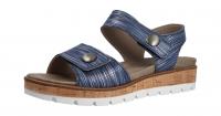 Longo Damen Sandale/Schuhe für eigene Einlagen jeans/silber (Blau) 1070895