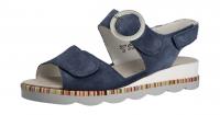 Waldläufer Damen Sandale/Schuhe für eigene Einlagen K- Nelly JEANS (Blau) 650002-195/206