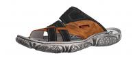 Krisbut Herren Pantolette schwarz orange (Mehrfarbig) 1203-5