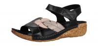 Gemini Damen Sandale Anilina schwarz/grau/mineral (Schwarz) 32476-02-922