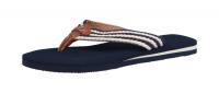 Tamaris Damen Pantolette NAVY STRIPES (Blau) 1-1-27106-28/865