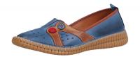 Gemini Damen Slipper blau/braun (Blau) 332844-02-083