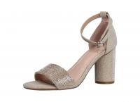 La Strada Damen Sandale champagner glitter (Beige) 1904220-1842