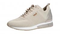 La Strada Damen Halbschuh/Sneaker beige knitted/snake (Beige) 2101400-4522