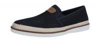 Rieker Herren Halbschuh/Slipper schwarz/schwarz/nuss (Schwarz) B2366-00