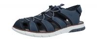 Rieker Herren Sandale pazifik/schwarz/deni (Blau) 25246-14
