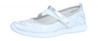 Remonte Damen Ballerina weiss-remonte/silber (Weiß) R7104-80
