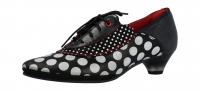 Simen Damen Halbschuh/Trotteur schwarz weiß (Schwarz) 2872