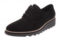 Clarks Damen Halbschuh/Trotteur Sharon Noel black nubuck (Schwarz) 261363624