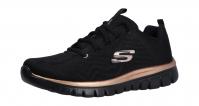 Skechers Damen Sneaker Graceful-Get Connect black/rose gold (Schwarz) 12615BKRG
