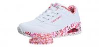 Skechers Damen Halbschuh/Sneaker Uno-Loving Love white/red/pink (Weiß) 155506/WRPK