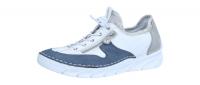 Rieker Damen Halbschuh/Sneaker jeans/weiss/cement/s (Weiß) 55064-80