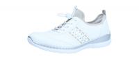 Rieker Damen Halbschuh/Sneaker weiss/rose/silver/pe (Weiß) L3259-80