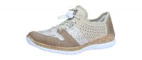 Rieker Damen Halbschuh/Slipper shell/beige-silver/p (Beige) N4255-60