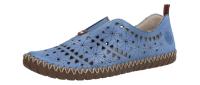 Rieker Damen Slipper M28 whiteroyal/cayenne (Blau) M2852-12