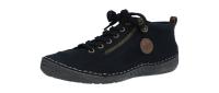 Rieker Damen Sneaker/Stiefelette 525 schwarz/leo-nuss/woo (Schwarz) 52514-00