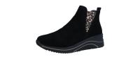 Remonte Damen Sneaker/Stiefelette schwarz/schwarz/leo- (Schwarz) D0T75-04