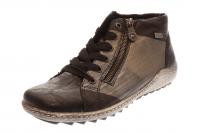 Remonte Damen Halbschuh/Sneaker/Schuhe für eigene Einlagen schwarz/schwarz-meta (Mehrfarbig) R1496-02