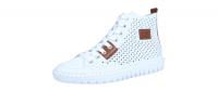 Rieker Damen Stiefelette F sportweiss/cayenne/w (Weiß) M2301-80