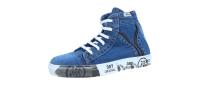 Anna Ros Damen Stiefelette jeans (Blau) 8305-0005