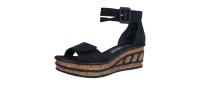 Rieker Damen Sandale schwarz 68194-00