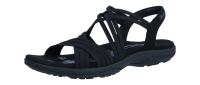 Skechers Damen Sandale Reggae slimsunnyside Schwarz 163185 BBK