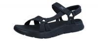 Skechers Damen Sandale Go Walk Flex Schwarz 141451 BBK