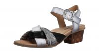 PintoDiBlu Damen Sandale Black/White (Grau) 61622.184