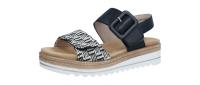 Remonte Damen Sandale D0Q schwarz-crema/schwar (Schwarz) D0Q62-03