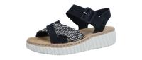 Rieker Damen Sandale 692 schwarz/schwarz-sand (Schwarz) 69269-00