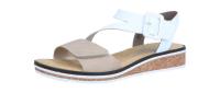 Rieker Damen Sandale nude/weiss (Mehrfarbig) V3660-60