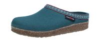 Haflinger Damen Hausschuh Grizzly Franzl piniengrün (Türkis) 711001 0 108